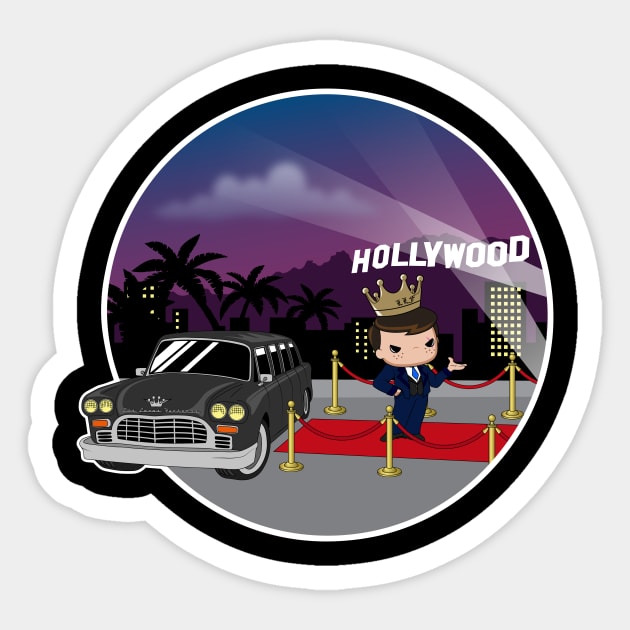 Los Locos Funkeros - Hollywood Grand Opening (2-sided) Sticker by Kickinittt